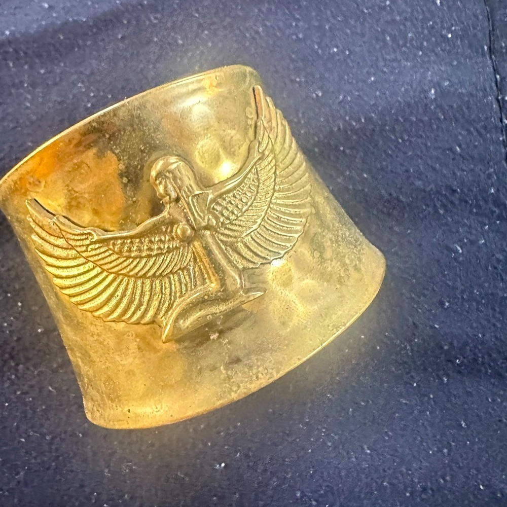 Brass "MaAt" Bracelet